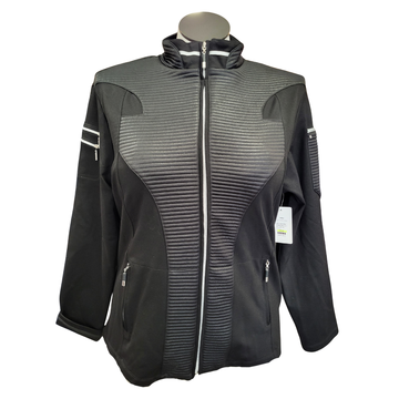 Jamie Sadock Black Textured Giolf Jacket Size L MSP$149