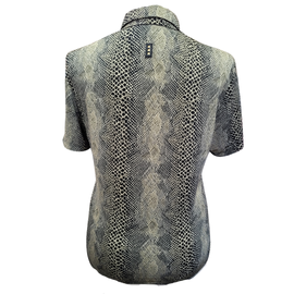 Jamie Sadock Gold Reptile 1/4 Zip Golf Polo Size L - 0