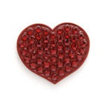New Bonjoc Deep Red Heart Ball Marker & Hat Clip MSp$24