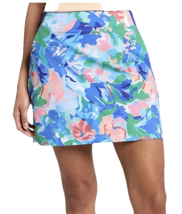 New Walter Hagen Performance 11 Lightweight Golf Skort - Blue Floral MSP$60