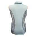 Kate Lord Light Aqua Sleeveless Polo w/ Stripes Size L-2