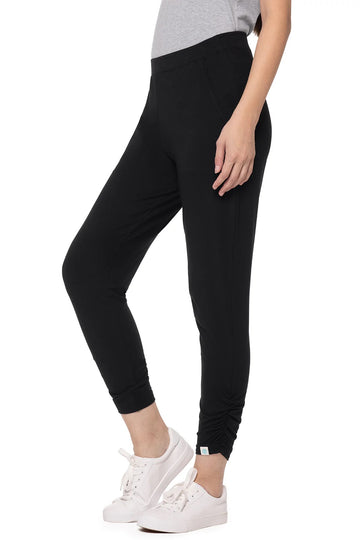 Coolibar Women's Black Cafe Ruche Pants Size L MSP$89