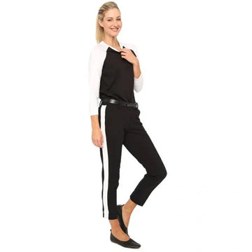 New Belyn Key Black Alice Crop Commuter Golf Pant Size L MSP$152 - 0