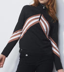 New Daily Sports Women's Bari Black Chevron Golf Pullover MSP$138-1