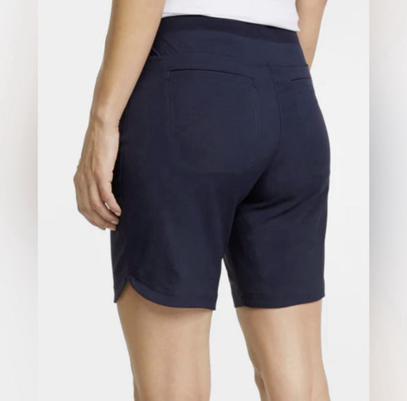 New Puma Women's Navy Bermuda Golf Shorts Size M MSP$65