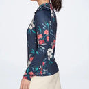 Lady Hagen Navy Floral Long Sleeve Golf Top MSP$70-2