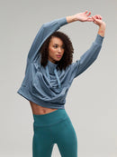 New Zero Restriction Women's Evie Mock - Blue Smoke Size S MSP$170-2