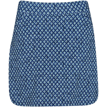 New Peter Millar Crown Sport Ocean Ikat Alice Petal Hem Skort Size L MSP$125