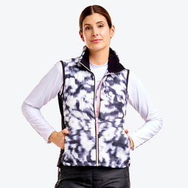 New Women's Nivo Sport Black & White Drew Vest Size M MSP$140