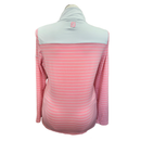 Women's Footjoy Pink & White Striped Golf Pullover Size L MSP$95-2