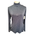 Slazenger Women's Navy Heather Zip Mock Pullover Size M-1