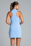 New Ibkul Solid Periwinkle Tennis Dress MSP$120-2