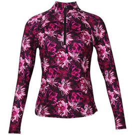 New Jofit Women's Artsy Floral 1/4 Zip Golf Pullover Size S MSP$