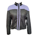 Jamie Sadock Lavender & Black Quilted Full Zip Jacket Size M-1