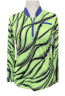 New Jamie Sadock Sunsense Long Sleeve Golf Top - Voltage MSP$99-1