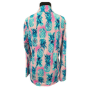 G Lifestyle Pink & Blue Pineapple Print Sun Shirt Size M-2