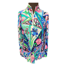 G Lifestyle Pop Art Graphic Floral Sun Shirt Size M-1