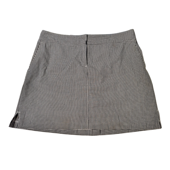 Izod Golf Black & White Gingham Skort Size 12
