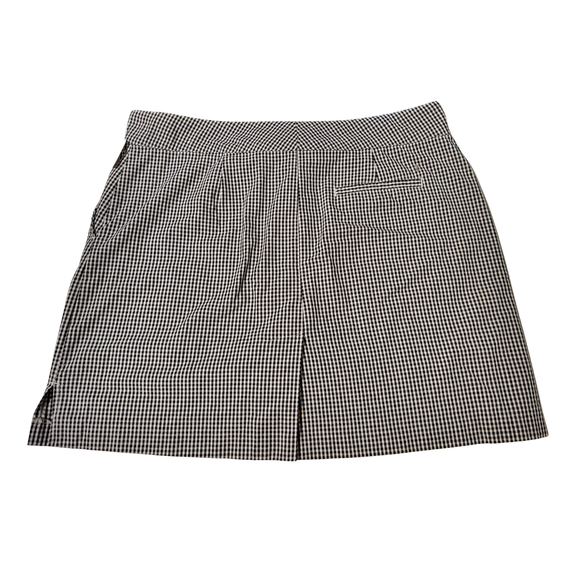 Izod Golf Black & White Gingham Skort Size 12