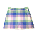 Izod Golf Blue Green Buffalo Check Skort Size 10-1