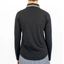 New Belyn Key Penny Long Sleeve Golf Top - Onyx/Lemon Size S MSP$136-3