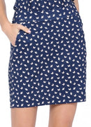 New Belyn Key Navy Butterfly Print Skort Size M MSP$132-1