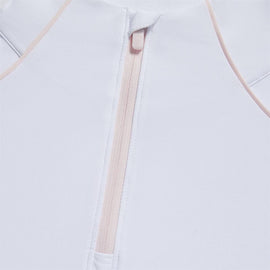 New G/Fore Women's White Silky Tech Nylon 1/4 Zip Base Layer Size S MSP$140 - 0