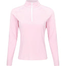 New Ralph Lauren RLX Pink Stretch Jersey 1/4 Zip Pullover Size L MSP$128-1
