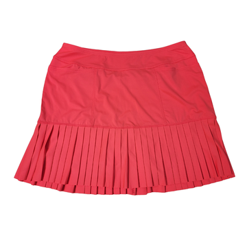 New Jofit Knife Pleat Golf Skort in Neon Coral - Size XL. MSP$96 - 0
