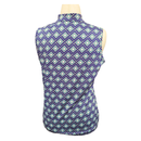 Tail Royal & Light Blue Geometrical Square Print Sleeveless Polo Size L-2