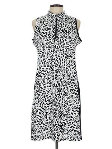 Tail White Label Black & White Print Sleeveless Golf Dress Size L