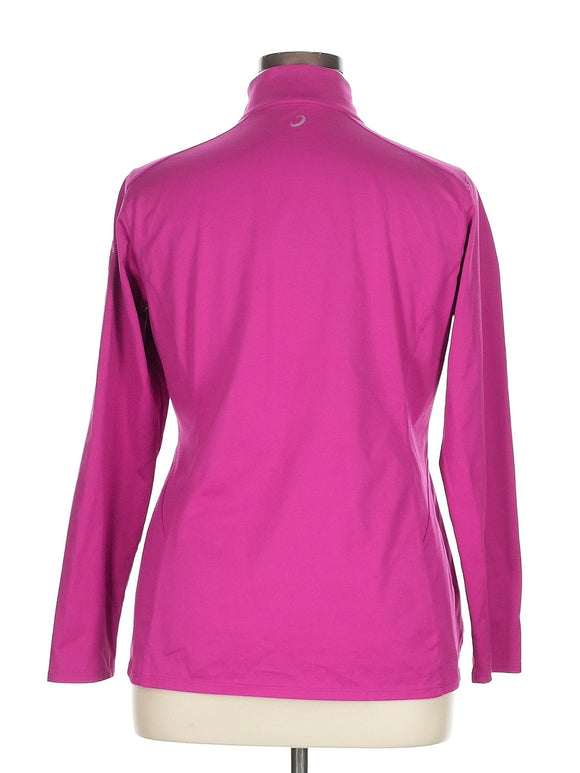 Zero Restriction Magenta Golf Pullover w/ Sleeve Logo Size XL MSP$160