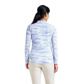 New Nivo Sport Lolita LS Mock Women's Pullover - Gentle Blue Size L MSP$91 - 0