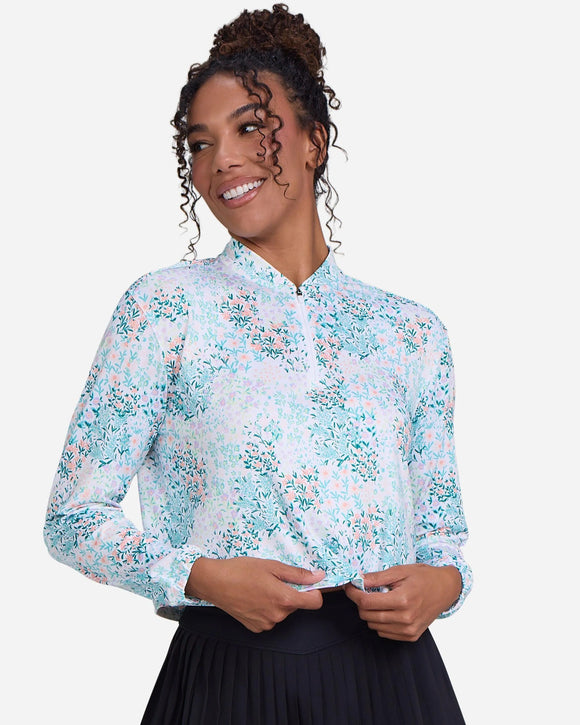 New Bad Birdie UV Long Sleeve Golf Top - Spring Has Spring Size XS