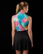 New Sunday Swagger Women's North Shore Sleeveless Golf Polo - 0