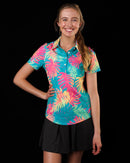 New Sunday Swagger Women's North Shore Short Sleeve Golf Polo-1