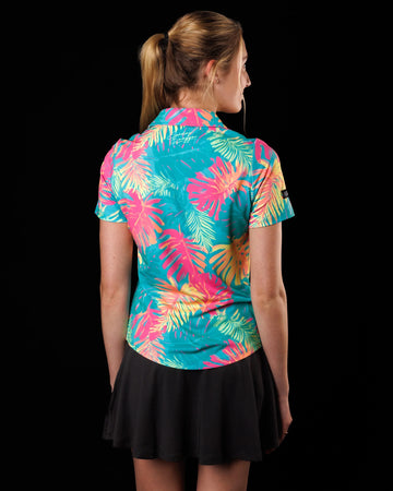 New Sunday Swagger Women's North Shore Short Sleeve Golf Polo - 0