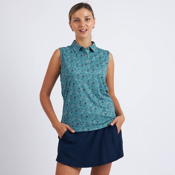 New Swannies Women's Natalie Golf Polo - Wasabi