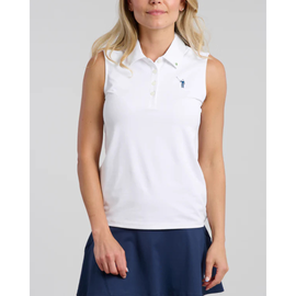 William Murray Classic Sleeveless Polo - White Size XXL