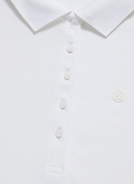 New Women's G/Fore Snow Ribbed Tech Nylon Polo Size L MSP$110 - 0