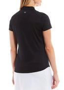 New Tail Activewear Genesis Black Short Sleeve Golf Top MSP$95-2