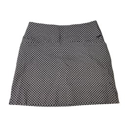New S.C. & CO. Black Geo Print Golf Skort Size L MSP$80