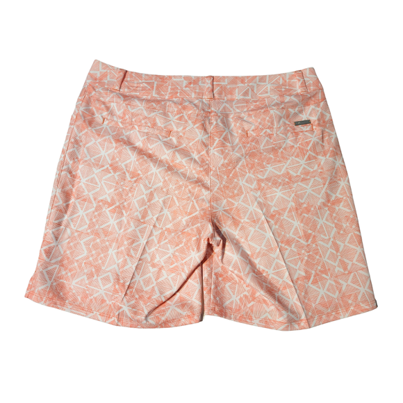 New Adidas Women's Coral Printed Golf Shorts Size 10 MSP$65