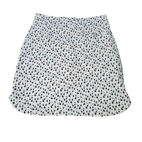 Women's Peter Millar Blue Champagne Bottle Petal Golf Skort  MSP$140