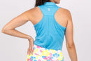 New TJ Sport Neon Blue Racerback Shirt MSP$100-2