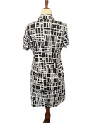 New Ibkul Black Out of the Box Zip Mock Golf Dress Size L MSP$100-2