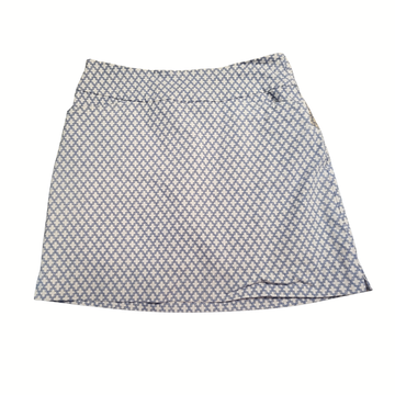Swing Control White & Blue Print Masters Golf Skort Size 12 MSP$130