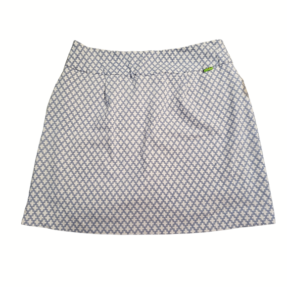 Swing Control White & Blue Print Masters Golf Skort Size 12 MSP$130