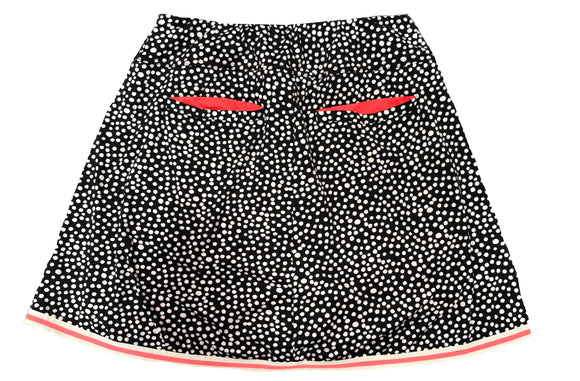 Jofit Black & White Dotted Skort w/ Coral Trim Size XL MSP$90