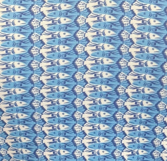 New Scales Blue Fishy Sleeveless Golf Polo Size S MSP$80